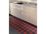 Alfombra Vinilica  Q-Carpet Tartan Rosso